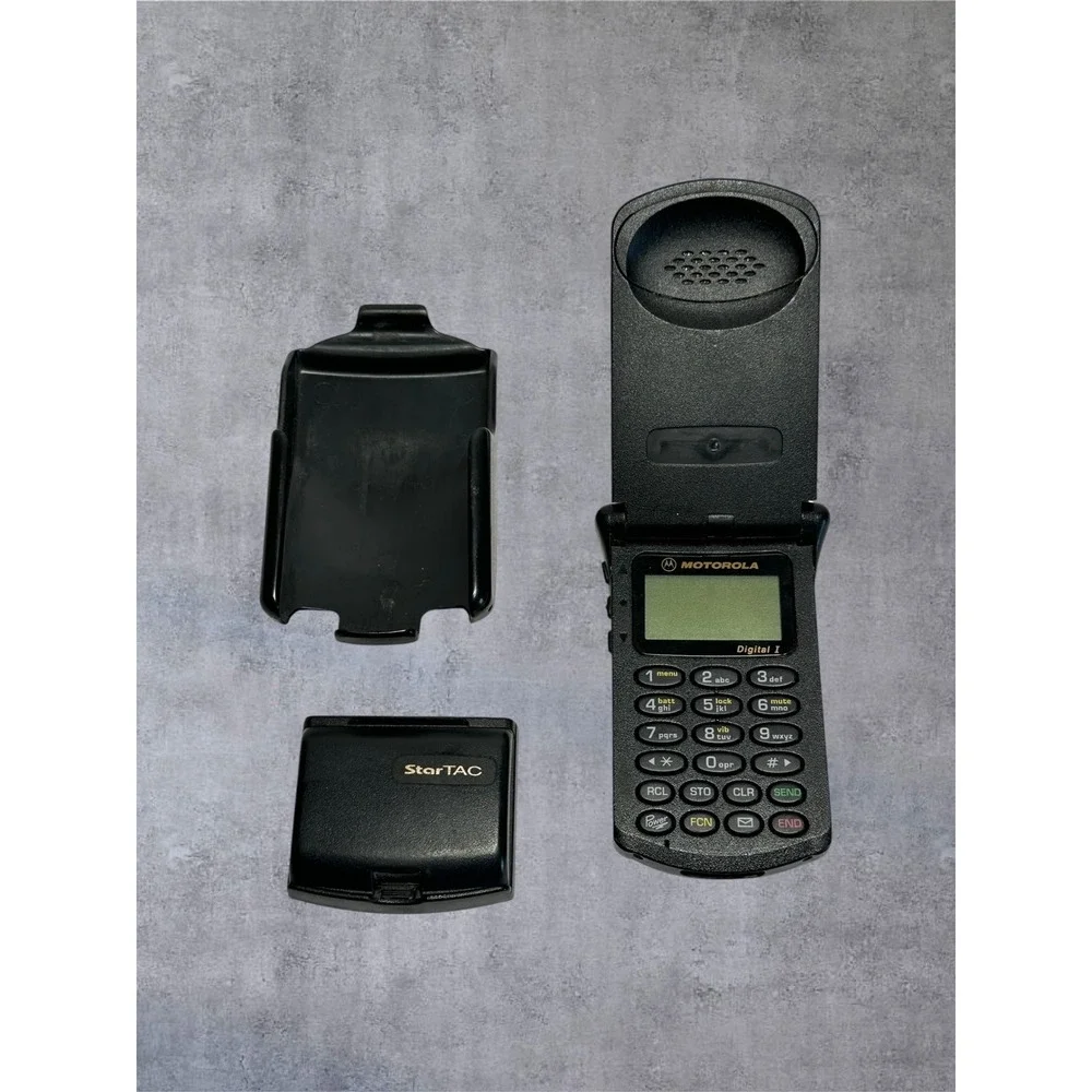 Vintage Motorola StarTAC Digital I Flip Phone Black Cell Phone / Untested As-Is